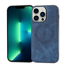 Load image into Gallery viewer, Side PU Hybrid TPU Magsafe Phone Case, For iPhone SE 2022 / 2020 / 8 / 7, For iPhone 13 Pro Max, For iPhone 13 Pro, For iPhone 13, For iPhone 12, For iPhone 12 Pro Max, For iPhone 12 Pro, For iPhone 11 Pro Max