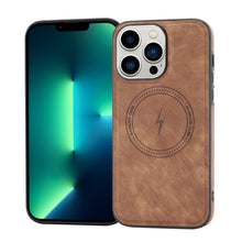 Load image into Gallery viewer, Side PU Hybrid TPU Magsafe Phone Case, For iPhone SE 2022 / 2020 / 8 / 7, For iPhone 13 Pro Max, For iPhone 13 Pro, For iPhone 13, For iPhone 12, For iPhone 12 Pro Max, For iPhone 12 Pro, For iPhone 11 Pro Max