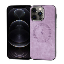 Load image into Gallery viewer, Side PU Hybrid TPU Magsafe Phone Case, For iPhone SE 2022 / 2020 / 8 / 7, For iPhone 13 Pro Max, For iPhone 13 Pro, For iPhone 13, For iPhone 12, For iPhone 12 Pro Max, For iPhone 12 Pro, For iPhone 11 Pro Max