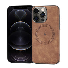 Load image into Gallery viewer, Side PU Hybrid TPU Magsafe Phone Case, For iPhone SE 2022 / 2020 / 8 / 7, For iPhone 13 Pro Max, For iPhone 13 Pro, For iPhone 13, For iPhone 12, For iPhone 12 Pro Max, For iPhone 12 Pro, For iPhone 11 Pro Max
