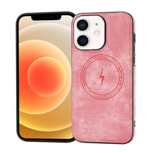 Load image into Gallery viewer, Side PU Hybrid TPU Magsafe Phone Case, For iPhone SE 2022 / 2020 / 8 / 7, For iPhone 13 Pro Max, For iPhone 13 Pro, For iPhone 13, For iPhone 12, For iPhone 12 Pro Max, For iPhone 12 Pro, For iPhone 11 Pro Max