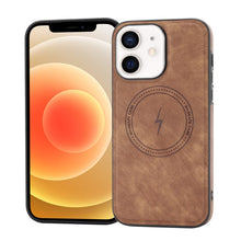 Load image into Gallery viewer, Side PU Hybrid TPU Magsafe Phone Case, For iPhone SE 2022 / 2020 / 8 / 7, For iPhone 13 Pro Max, For iPhone 13 Pro, For iPhone 13, For iPhone 12, For iPhone 12 Pro Max, For iPhone 12 Pro, For iPhone 11 Pro Max