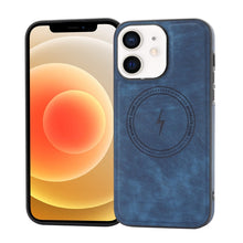 Load image into Gallery viewer, Side PU Hybrid TPU Magsafe Phone Case, For iPhone SE 2022 / 2020 / 8 / 7, For iPhone 13 Pro Max, For iPhone 13 Pro, For iPhone 13, For iPhone 12, For iPhone 12 Pro Max, For iPhone 12 Pro, For iPhone 11 Pro Max