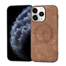 Load image into Gallery viewer, Side PU Hybrid TPU Magsafe Phone Case, For iPhone SE 2022 / 2020 / 8 / 7, For iPhone 13 Pro Max, For iPhone 13 Pro, For iPhone 13, For iPhone 12, For iPhone 12 Pro Max, For iPhone 12 Pro, For iPhone 11 Pro Max