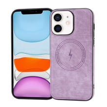 Load image into Gallery viewer, Side PU Hybrid TPU Magsafe Phone Case, For iPhone 11, For iPhone 11 Pro, For iPhone XR, For iPhone XS Max, For iPhone XS /X, For iPhone 8 Plus / 7 Plus