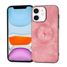 Load image into Gallery viewer, Side PU Hybrid TPU Magsafe Phone Case, For iPhone 11, For iPhone 11 Pro, For iPhone XR, For iPhone XS Max, For iPhone XS /X, For iPhone 8 Plus / 7 Plus