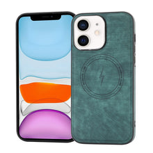 Load image into Gallery viewer, Side PU Hybrid TPU Magsafe Phone Case, For iPhone 11, For iPhone 11 Pro, For iPhone XR, For iPhone XS Max, For iPhone XS /X, For iPhone 8 Plus / 7 Plus