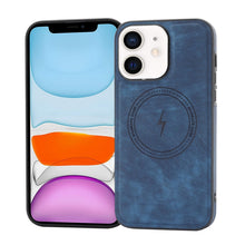 Load image into Gallery viewer, Side PU Hybrid TPU Magsafe Phone Case, For iPhone 11, For iPhone 11 Pro, For iPhone XR, For iPhone XS Max, For iPhone XS /X, For iPhone 8 Plus / 7 Plus