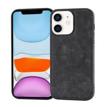 Load image into Gallery viewer, Side PU Hybrid TPU Magsafe Phone Case, For iPhone 11, For iPhone 11 Pro, For iPhone XR, For iPhone XS Max, For iPhone XS /X, For iPhone 8 Plus / 7 Plus