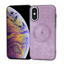 Load image into Gallery viewer, Side PU Hybrid TPU Magsafe Phone Case, For iPhone 11, For iPhone 11 Pro, For iPhone XR, For iPhone XS Max, For iPhone XS /X, For iPhone 8 Plus / 7 Plus