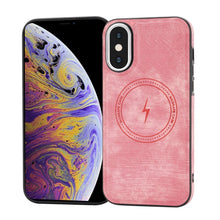 Load image into Gallery viewer, Side PU Hybrid TPU Magsafe Phone Case, For iPhone 11, For iPhone 11 Pro, For iPhone XR, For iPhone XS Max, For iPhone XS /X, For iPhone 8 Plus / 7 Plus