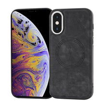 Load image into Gallery viewer, Side PU Hybrid TPU Magsafe Phone Case, For iPhone 11, For iPhone 11 Pro, For iPhone XR, For iPhone XS Max, For iPhone XS /X, For iPhone 8 Plus / 7 Plus