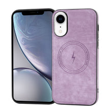 Load image into Gallery viewer, Side PU Hybrid TPU Magsafe Phone Case, For iPhone 11, For iPhone 11 Pro, For iPhone XR, For iPhone XS Max, For iPhone XS /X, For iPhone 8 Plus / 7 Plus