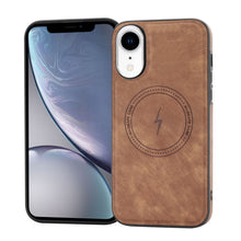 Load image into Gallery viewer, Side PU Hybrid TPU Magsafe Phone Case, For iPhone 11, For iPhone 11 Pro, For iPhone XR, For iPhone XS Max, For iPhone XS /X, For iPhone 8 Plus / 7 Plus