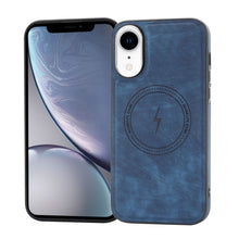 Load image into Gallery viewer, Side PU Hybrid TPU Magsafe Phone Case, For iPhone 11, For iPhone 11 Pro, For iPhone XR, For iPhone XS Max, For iPhone XS /X, For iPhone 8 Plus / 7 Plus