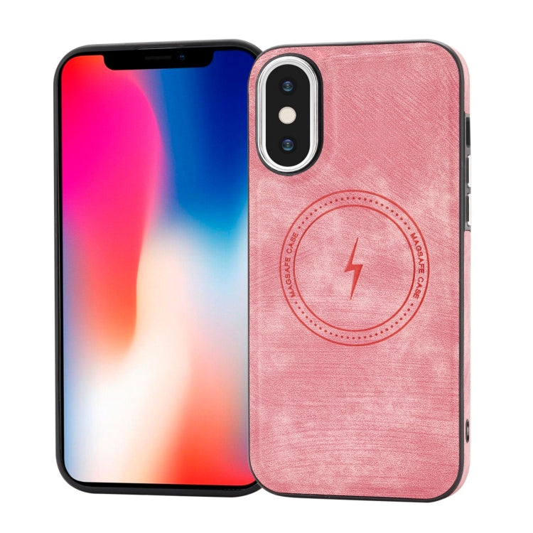 Side PU Hybrid TPU Magsafe Phone Case, For iPhone 11, For iPhone 11 Pro, For iPhone XR, For iPhone XS Max, For iPhone XS /X, For iPhone 8 Plus / 7 Plus