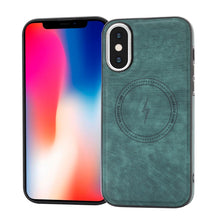 Load image into Gallery viewer, Side PU Hybrid TPU Magsafe Phone Case, For iPhone 11, For iPhone 11 Pro, For iPhone XR, For iPhone XS Max, For iPhone XS /X, For iPhone 8 Plus / 7 Plus