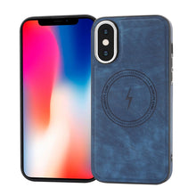 Load image into Gallery viewer, Side PU Hybrid TPU Magsafe Phone Case, For iPhone 11, For iPhone 11 Pro, For iPhone XR, For iPhone XS Max, For iPhone XS /X, For iPhone 8 Plus / 7 Plus