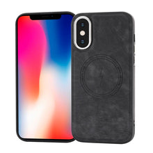 Load image into Gallery viewer, Side PU Hybrid TPU Magsafe Phone Case, For iPhone 11, For iPhone 11 Pro, For iPhone XR, For iPhone XS Max, For iPhone XS /X, For iPhone 8 Plus / 7 Plus