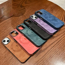 Load image into Gallery viewer, Side PU Hybrid TPU Magsafe Phone Case, For iPhone 11, For iPhone 11 Pro, For iPhone XR, For iPhone XS Max, For iPhone XS /X, For iPhone 8 Plus / 7 Plus