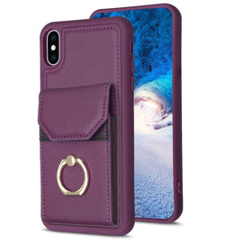 BF29 Organ Card Bag Ring Holder Phone Case, For iPhone XS Max, For iPhone 8 Plus / 7 Plus
