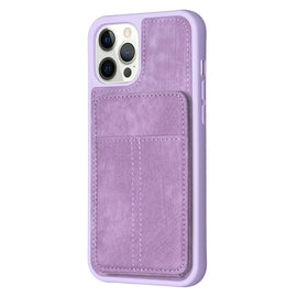 BF28 Frosted Card Bag Phone Case with Holder, For iPhone 15 Pro Max, For iPhone 15 Pro, For iPhone 15 Plus, For iPhone 15, For iPhone 14 Plus, For iPhone 14 / 13, For iPhone 14 Pro, For iPhone 14 Pro Max, For iPhone SE 2022 / 2020 / 8 / 7 / 6
