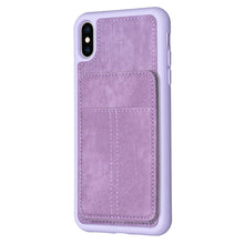 Load image into Gallery viewer, BF28 Frosted Card Bag Phone Case with Holder, For iPhone XS Max, For iPhone 8 Plus / 7 Plus