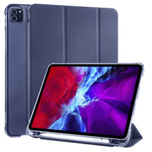 Load image into Gallery viewer, 3-folding Horizontal Flip PU Leather + Shockproof TPU Case with Holder &amp; Pen Slot, For iPad Pro 11 (2020) / iPad Pro 11(2018), For iPad Air 13 2025 / 2024 / iPad Pro 12.9 (2020) / iPad Pro 12.9(2018), For iPad 10.2 2021 / 2020 / 2019                   ...