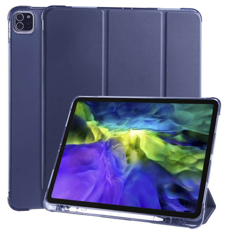 3-folding Horizontal Flip PU Leather + Shockproof TPU Case with Holder & Pen Slot, For iPad Pro 11 (2020) / iPad Pro 11(2018), For iPad Air 13 2025 / 2024 / iPad Pro 12.9 (2020) / iPad Pro 12.9(2018), For iPad 10.2 2021 / 2020 / 2019                   ...