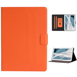 Solid Color Horizontal Flip Leather Case with Card Slots & Holder & Sleep / Wake-up Function, For Huawei MediaPad T3, For Huawei MediaPad T5, For Huawei MediaPad T8, For Lenovo Tab M10, For Lenovo Tab M10 Plus, For Samsung Galaxy Tab S6 Lite (P610/615)...