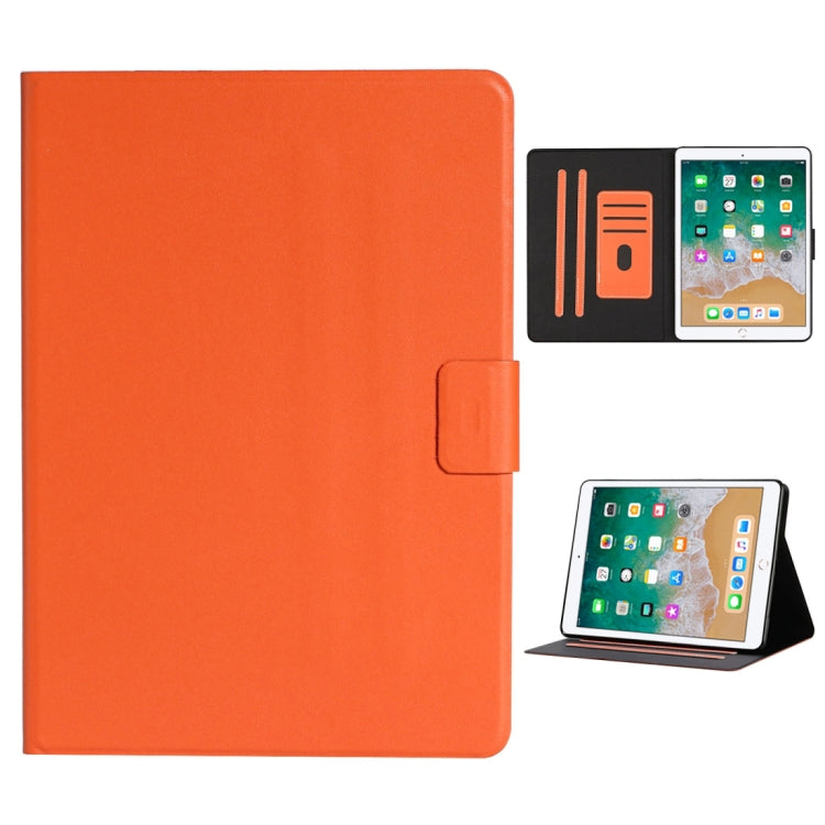 Solid Color Horizontal Flip Leather Case with Card Slots & Holder & Sleep / Wake-up Function