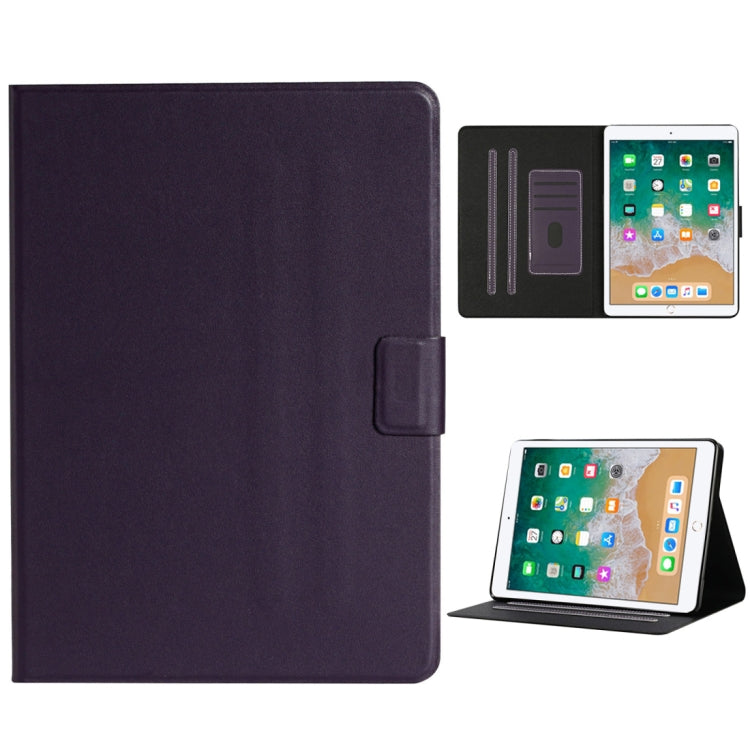 Solid Color Horizontal Flip Leather Case with Card Slots & Holder & Sleep / Wake-up Function