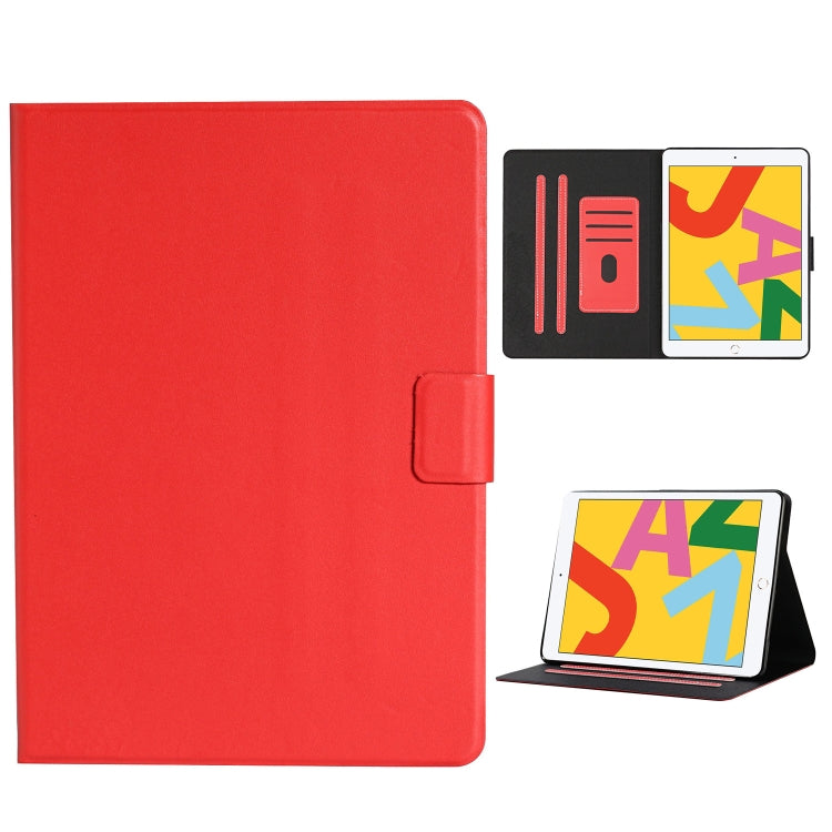 Solid Color Horizontal Flip Leather Case with Card Slots & Holder & Sleep / Wake-up Function