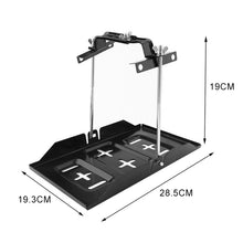 Load image into Gallery viewer, Car Universal Battery Bracket Adjustable Battery Fixed Holder + Base Tray, 28.5cm Base + 19cm Bracket, 28.5cm Base + 23cm Bracket, 28.5cm Base + 27cm Bracket, 34.5cm Base + 19cm Bracket, 34.5cm Base + 23cm Bracket, 34.5cm Base + 27cm Bracket