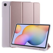Load image into Gallery viewer, For Samsung Galaxy Tab S6 Lite P610 3-folding Horizontal Flip PU Leather + Shockproof TPU Case with Holder &amp; Pen Slot