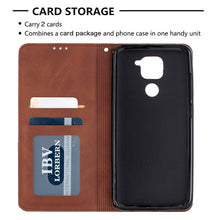 Load image into Gallery viewer, Lamb Texture Prismatic Hidden Magnetic Horizontal Flip Leather Case with Bracket &amp; Card Slots &amp; Wallet, For Xiaomi Redmi Note 9, For Huawei P smart 2020, For Nokia 5.3