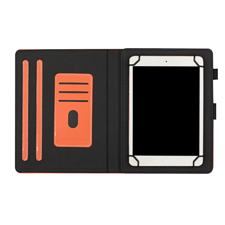 Universal Solid Color Horizontal Flip Leather Case with Card Slots & Holder & Pen Slot