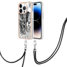 Load image into Gallery viewer, Electroplating Dual-side IMD Phone Case with Lanyard, For iPhone 15 Plus, For iPhone 15, For iPhone 14 Plus, For iPhone 14, For iPhone 14 Pro, For iPhone 14 Pro Max
