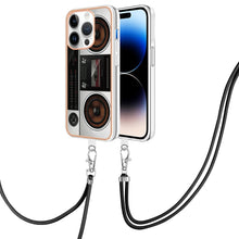 Load image into Gallery viewer, Electroplating Dual-side IMD Phone Case with Lanyard, For iPhone 15 Plus, For iPhone 15, For iPhone 14 Plus, For iPhone 14, For iPhone 14 Pro, For iPhone 14 Pro Max
