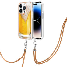 Load image into Gallery viewer, Electroplating Dual-side IMD Phone Case with Lanyard, For iPhone 15 Plus, For iPhone 15, For iPhone 14 Plus, For iPhone 14, For iPhone 14 Pro, For iPhone 14 Pro Max