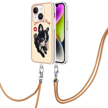 Load image into Gallery viewer, Electroplating Dual-side IMD Phone Case with Lanyard, For iPhone 15 Plus, For iPhone 15, For iPhone 14 Plus, For iPhone 14, For iPhone 14 Pro, For iPhone 14 Pro Max