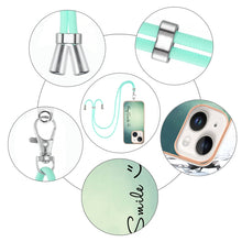 Load image into Gallery viewer, Electroplating Dual-side IMD Phone Case with Lanyard, For iPhone 15 Plus, For iPhone 15, For iPhone 14 Plus, For iPhone 14, For iPhone 14 Pro, For iPhone 14 Pro Max