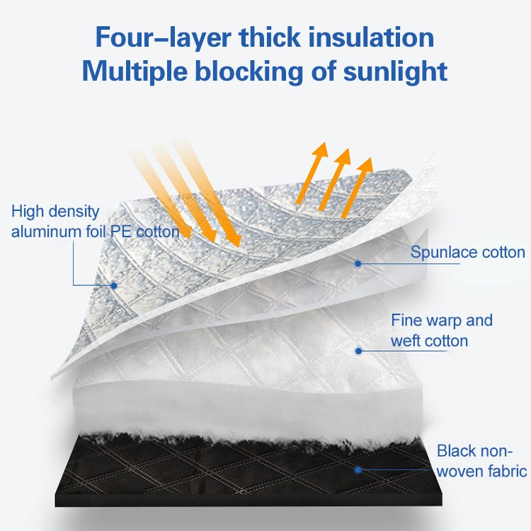 Car Half-cover Car Clothing Sunscreen Heat Insulation Sun Nisor, Aluminum Foil, Aluminum Foil 3.6x1.6x1.5m, Aluminum Foil 3.9×1.7×1.5m, Aluminum Foil 4.3×1.8×1.5m, Aluminum Foil 4.3x1.7x1.5m, Aluminum Foil 4.3x1.8x1.6m, Aluminum Foil 4.5x1.8x1.7m      ...