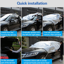 Load image into Gallery viewer, Car Half-cover Car Clothing Sunscreen Heat Insulation Sun Nisor, Aluminum Foil, Aluminum Foil 3.6x1.6x1.5m, Aluminum Foil 3.9×1.7×1.5m, Aluminum Foil 4.3×1.8×1.5m, Aluminum Foil 4.3x1.7x1.5m, Aluminum Foil 4.3x1.8x1.6m, Aluminum Foil 4.5x1.8x1.7m      ...