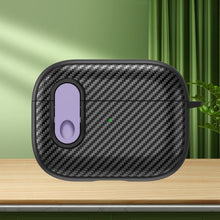 Load image into Gallery viewer, Carbon Fiber Texture Wireless Earphones Case with Security Lock, For AirPods Pro 2, For AirPods 3, For AirPods Pro, For AirPods 2 / 1