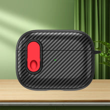Load image into Gallery viewer, Carbon Fiber Texture Wireless Earphones Case with Security Lock, For AirPods Pro 2, For AirPods 3, For AirPods Pro, For AirPods 2 / 1