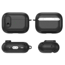Load image into Gallery viewer, Carbon Fiber Texture Wireless Earphones Case with Security Lock, For AirPods Pro 2, For AirPods 3, For AirPods Pro, For AirPods 2 / 1
