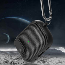 Load image into Gallery viewer, Carbon Fiber Texture Wireless Earphones Case with Security Lock, For AirPods Pro 2, For AirPods 3, For AirPods Pro, For AirPods 2 / 1