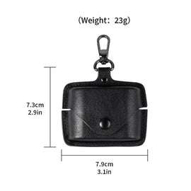 Leather TWS Earphone Protective Case with Hook, For Sony WF-1000XM6, For Sony WF-1000XM4