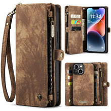 Load image into Gallery viewer, CaseMe 008 Detachable Multifunctional Leather Phone Case, For iPhone 15 Pro Max, For iPhone 15 Pro, For iPhone 15 Plus, For iPhone 15